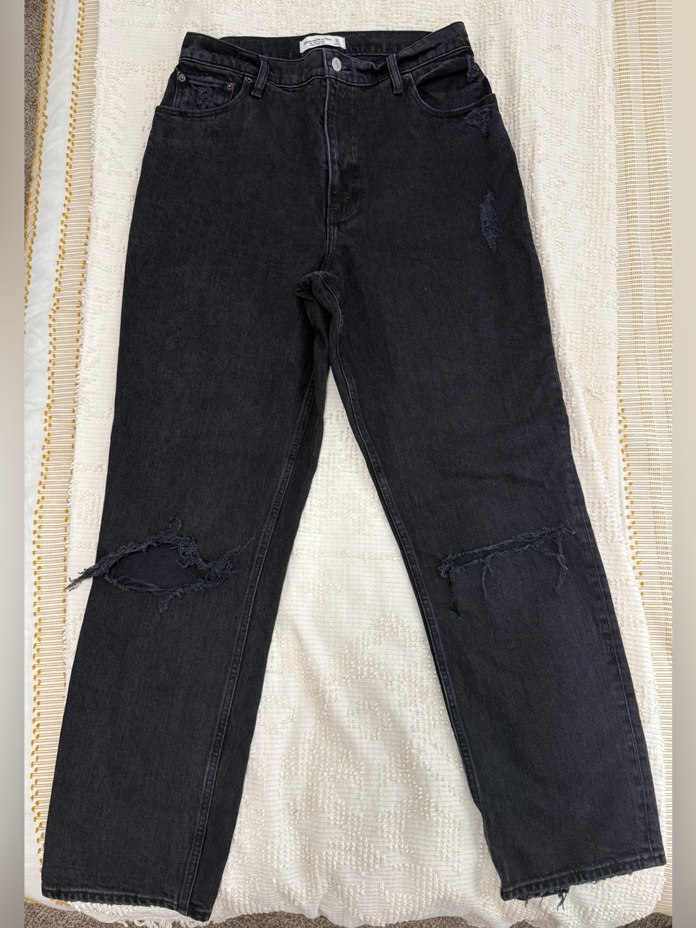 Abercrombie High Rise 90s Straight Jean